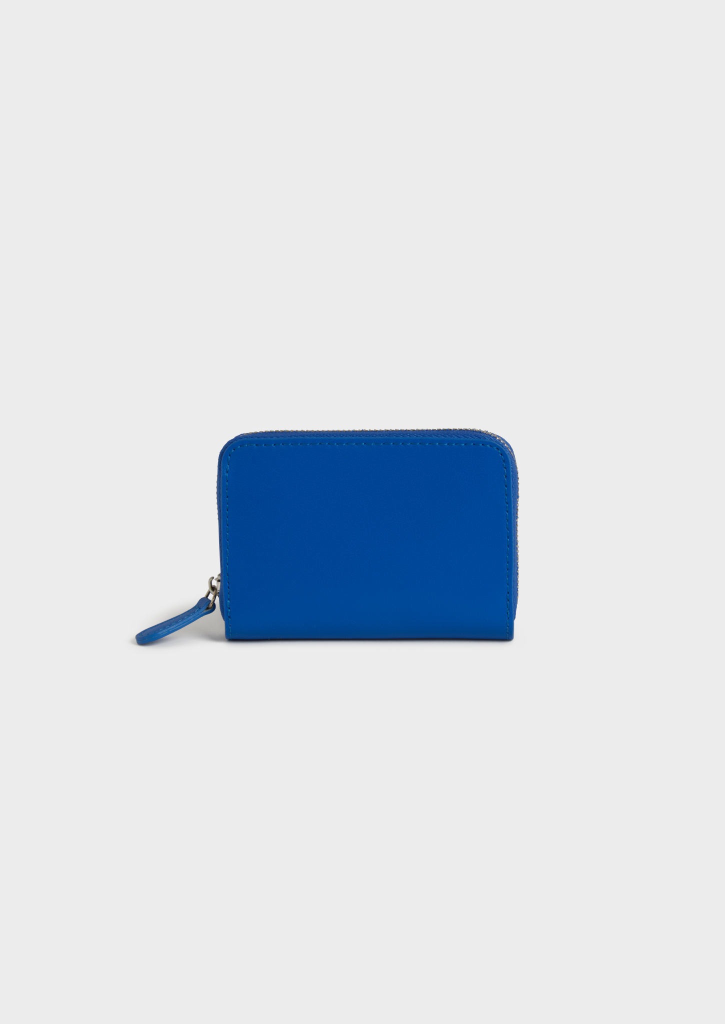 Portefeuille bleu avec fermeture éclair