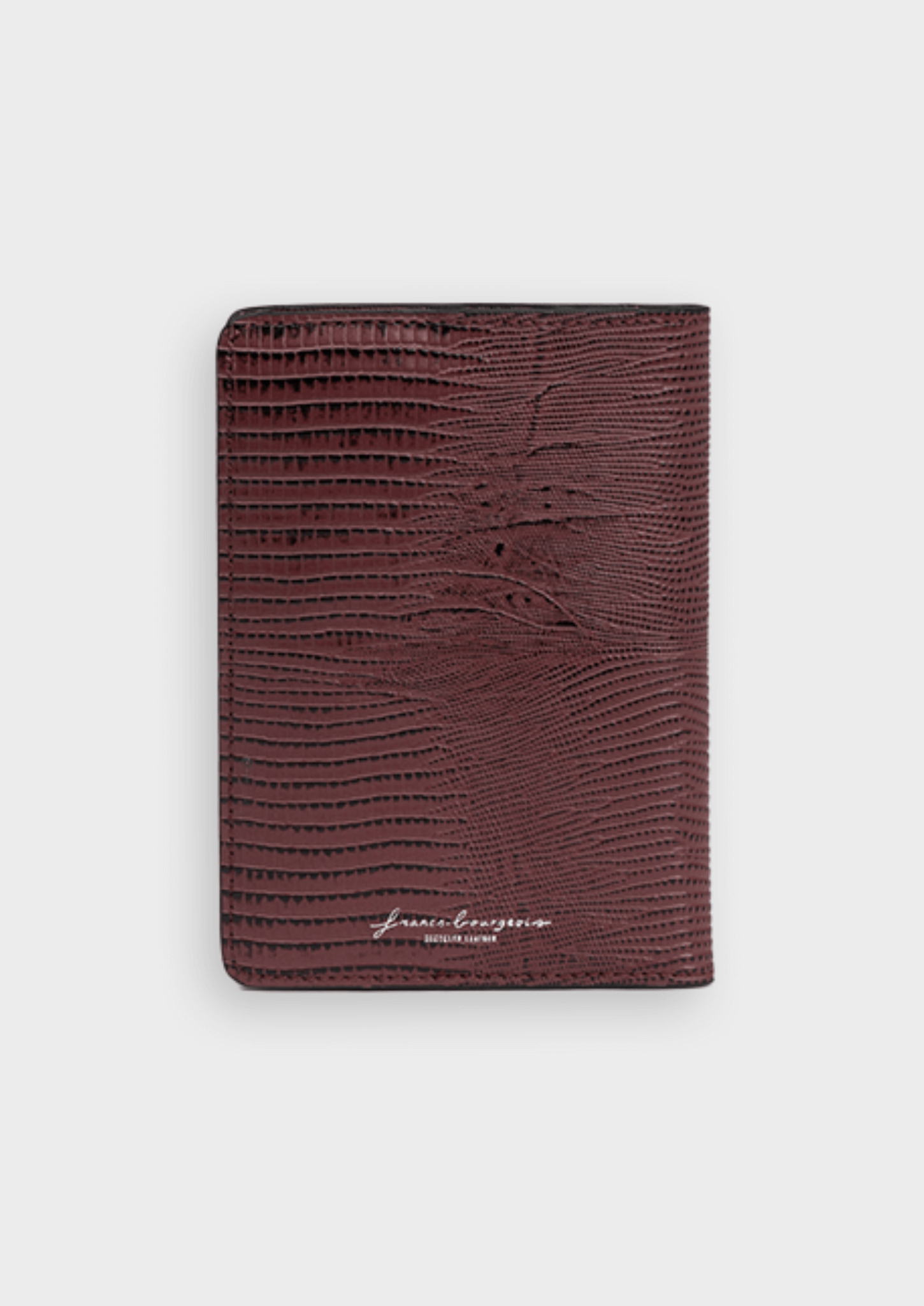 Portefeuille Ginza - Lézard bordeaux